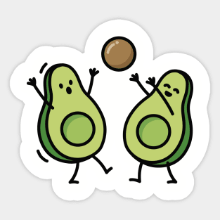 Avocado handball basketball korfball Sticker